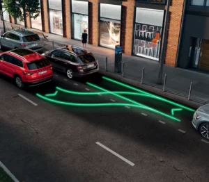 Skoda Karoq - Assistant d'aide au stationnement : Manoeuvre Assist