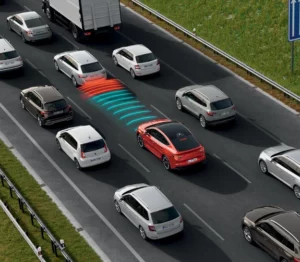 Skoda Enyaq coupé iV - Assistant d'aide à la conduite - assistant embouteillage