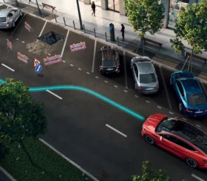 Skoda Enyaq coupé iV - Assistant d'aide à la conduite - évitement des obstacles sur la route