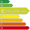 Étiquette énergétique - loi sur la transition énergétique - 133 g/CO2/km